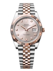 Đồng hồ Rolex Datejust M126331-0008 126331-0008 Oystersteel và vàng Everose, mặt số sundust kim cương