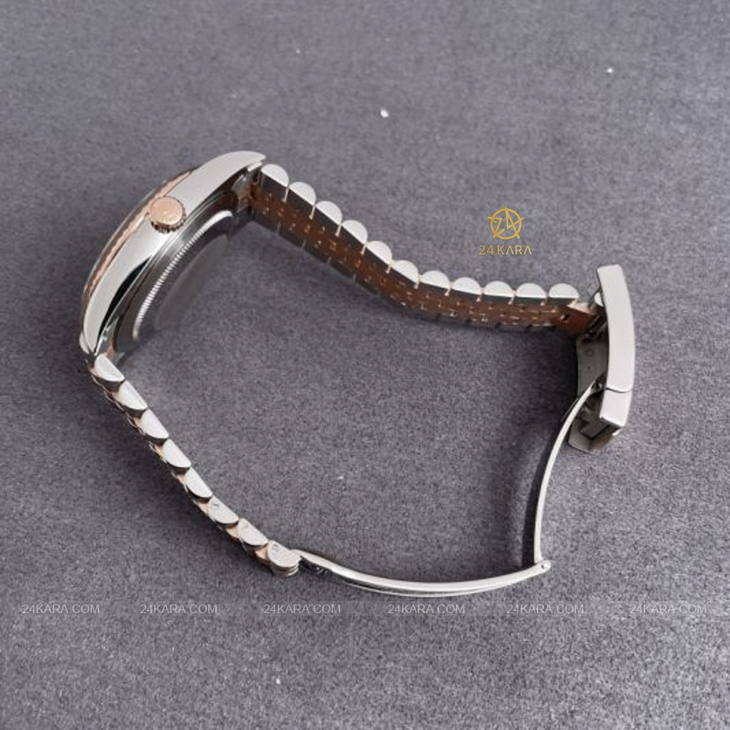 Đồng hồ Rolex Datejust 41 M126331-0008 126331-0008 Demi Vàng Hồng Everose Mặt Sundust Nạm Kim cương - Lướt