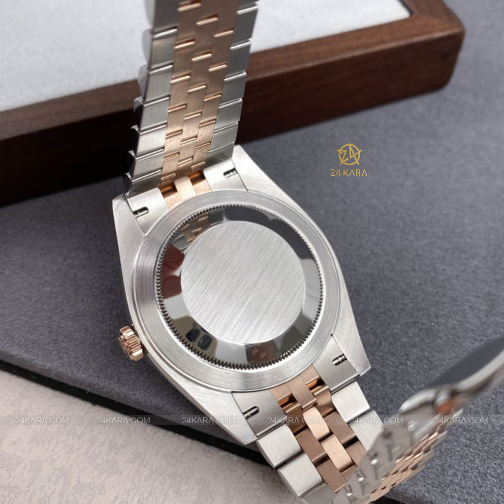Đồng hồ Rolex Datejust 41 M126331-0008 126331-0008 Demi Vàng Hồng Everose Mặt Sundust Nạm Kim cương - Lướt