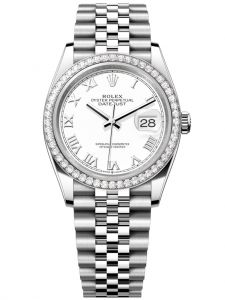 Đồng hồ Rolex Datejust M126284RBR-0017 126284RBR-0017 Oystersteel vàng trắng và kim cương mặt số trắng