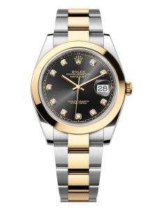 Đồng hồ Rolex Datejust M126303-0005 126303-0005 Oystersteel và vàng vàng, mặt số đen sáng kim cương