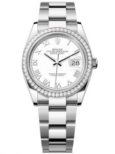 Đồng hồ Rolex Datejust M126284RBR-0018 126284RBR-0018 Oystersteel vàng trắng và kim cương mặt số trắng