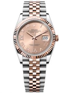 Đồng hồ Rolex Datejust M126231-0027 126231-0027 Oystersteel và vàng Everose, mặt số hoa hồng kim cương