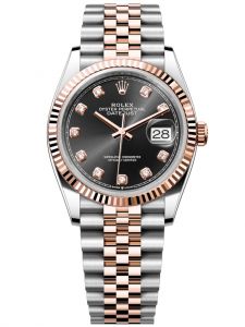 Đồng hồ Rolex Datejust M126231-0019 126231-0019 Oystersteel và vàng Everose, mặt số đen sáng kim cương