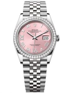 Đồng hồ Rolex Datejust M126284RBR-0023 126284RBR-0023 Oystersteel vàng trắng và kim cương mặt số hồng kim cương