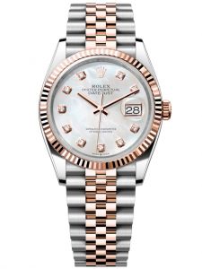 Đồng hồ Rolex Datejust M126231-0021 126231-0021 Oystersteel và vàng Everose, mặt số khảm trai kim cương