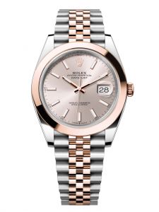 Đồng hồ Rolex Datejust M126301-0010 126301-0010 Oystersteel và vàng Everose mặt số sundust