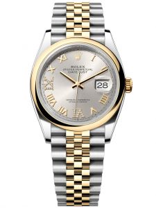 Đồng hồ Rolex Datejust M126203-0031 126203-0031 Oystersteel và vàng vàng mặt số bạc kim cương