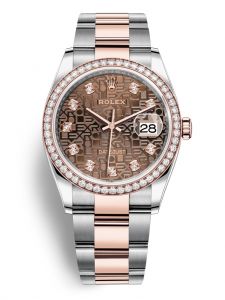 Đồng hồ Rolex Datejust 36 M126281RBR-0014 126281RBR-0014 Oystersteel vàng Everose và kim cương