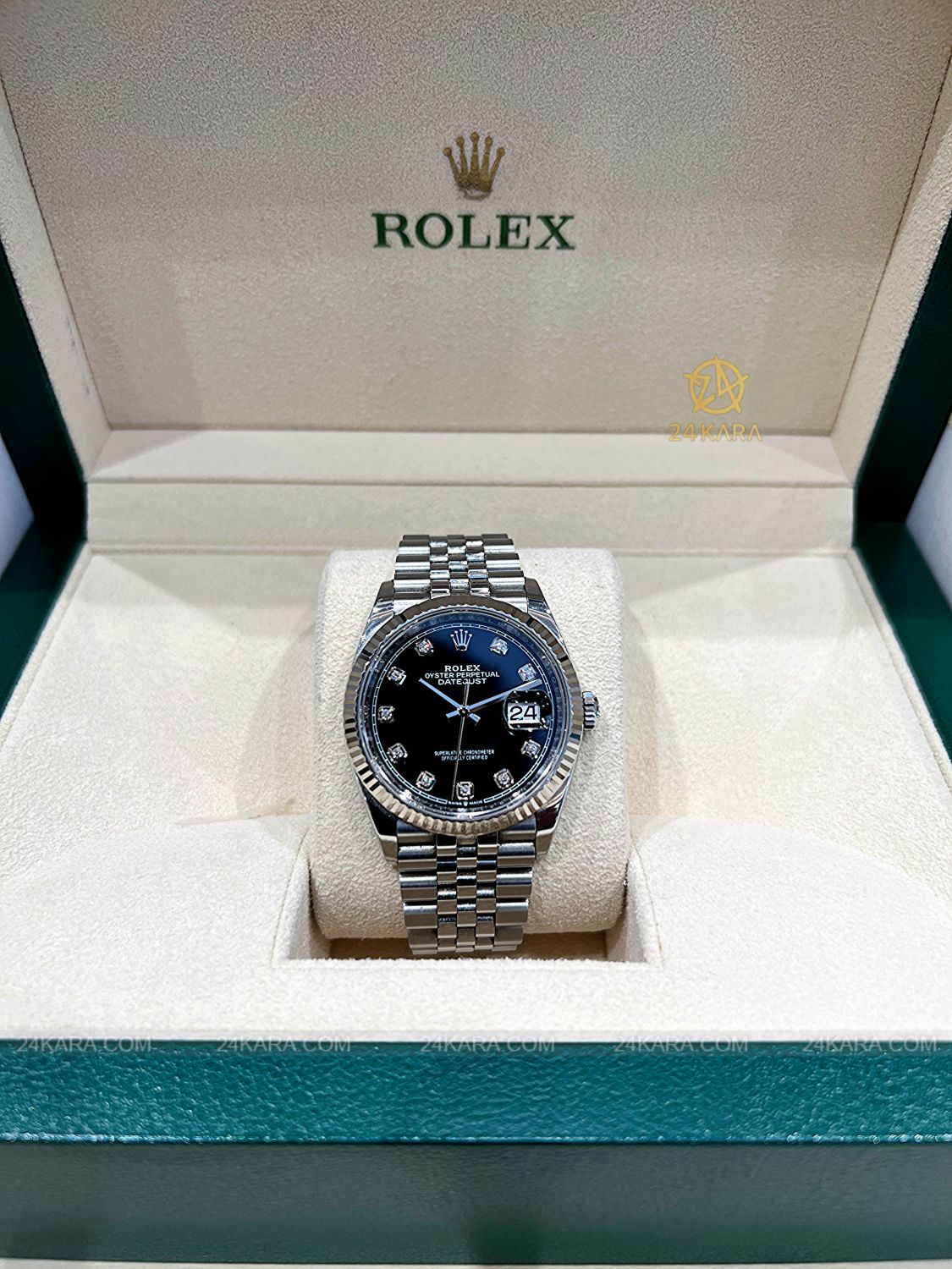 Đồng hồ Rolex Datejust 36 M126234-0027 126234-0027 Thép Oystersteel và Vàng Trắng 18ct Mặt Đen