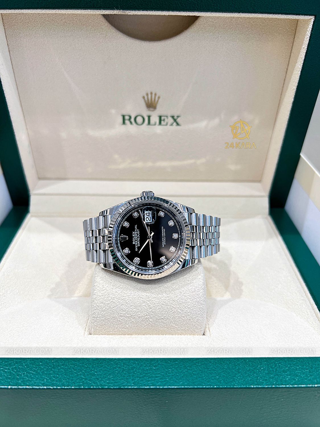 Đồng hồ Rolex Datejust 36 M126234-0027 126234-0027 Thép Oystersteel và Vàng Trắng 18ct Mặt Đen