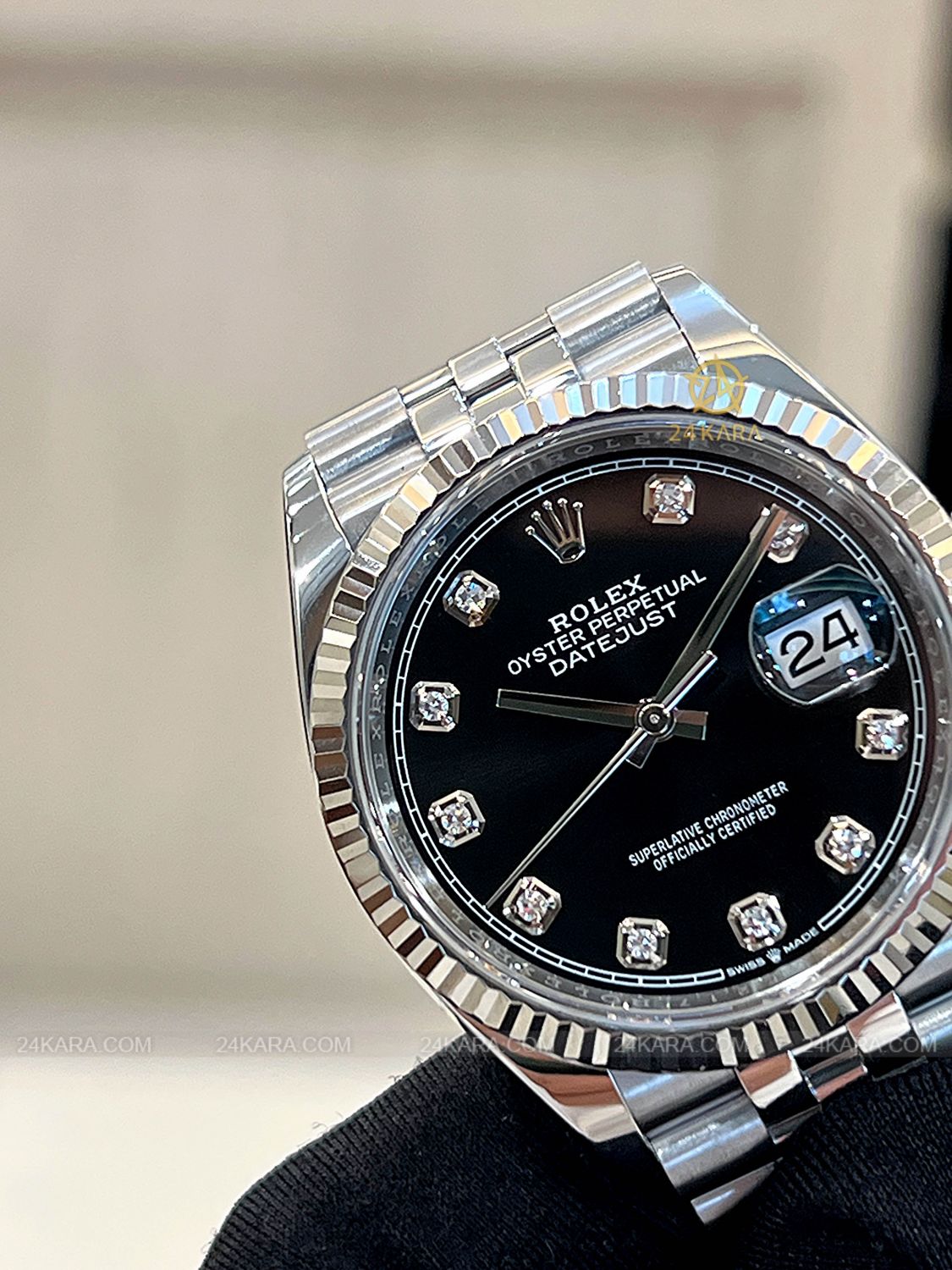 Đồng hồ Rolex Datejust 36 M126234-0027 126234-0027 Thép Oystersteel và Vàng Trắng 18ct Mặt Đen