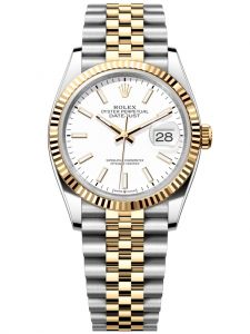 Đồng hồ Rolex Datejust M126233-0019 126233-0019 Oystersteel và vàng vàng, mặt số trắng