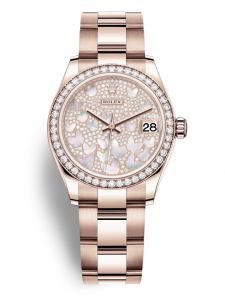 Đồng hồ Rolex Datejust 31 M278285RBR-0009 278285RBR-0009 vàng Everose và kim cương