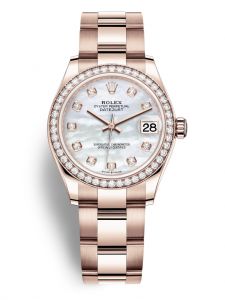 Đồng hồ Rolex Datejust 31 M278285RBR-0011 278285RBR-0011 vàng Everose và kim cương