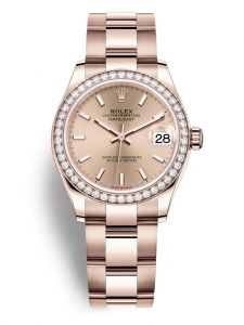 Đồng hồ Rolex Datejust 31 M278285RBR-0017 278285RBR-0017 vàng Everose và kim cương