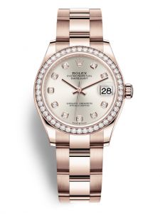 Đồng hồ Rolex Datejust 31 M278285RBR-0019 278285RBR-0019 vàng Everose và kim cương