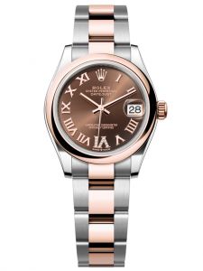 Đồng hồ Rolex Datejust M278241-0003 278241-0003 Oystersteel và vàng Everose, mặt số chocolate kim cương