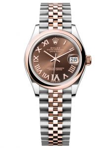 Đồng hồ Rolex Datejust M278241-0004 278241-0004 Oystersteel và vàng Everose mặt số chocolate kim cương