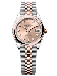 Đồng hồ Rolex Datejust M278241-0024 278241-0024 Oystersteel và vàng Everose mặt số hoa hồng kim cương