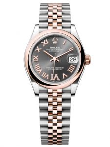 Đồng hồ Rolex Datejust M278241-0030 278241-0030 Oystersteel và vàng Everose mặt số ghi xám kim cương