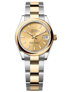 Đồng hồ Rolex Datejust M278243-0013 278243-0013 Oystersteel và vàng vàng mặt số champagne