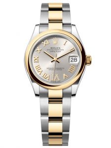 Đồng hồ Rolex Datejust M278243-0003 278243-0003 Oystersteel và vàng vàng mặt số Bạc kim cương