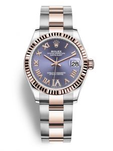 Đồng hồ Rolex Datejust M278271-0019 278271-0019 Oystersteel và vàng Everose mặt số aubergine kim cương