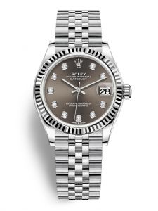 Đồng hồ Rolex Datejust M278274-0008 278274-0008 Oystersteel và vàng trắng, mặt số ghi đậm kim cương - Mẫu mới 2020