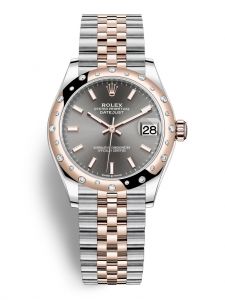 Đồng hồ Rolex Datejust M278341RBR-0018 278341RBR-0018 Oystersteel vàng Everose và kim cương mặt số slate