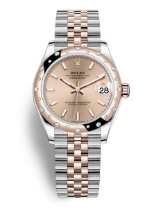 Đồng hồ Rolex Datejust M278341RBR-0010 278341RBR-0010 Oystersteel vàng Everose và kim cương mặt số hoa hồng