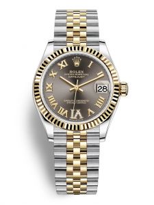 Đồng hồ Rolex Datejust M278273-0018 Oystersteel và vàng vàng, mặt số xám đậm kim cương