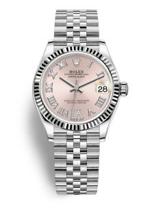 Đồng hồ Rolex Datejust M278274-0024 278274-0024 Oystersteel và vàng trắng, mặt số hồng kim cương - Mẫu mới 2020