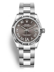 Đồng hồ Rolex Datejust M278274-0027 278274-0027 Oystersteel và vàng trắng mặt số xám đậm kim cương - Mẫu mới 2020