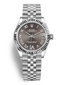 Đồng hồ Rolex Datejust M278274-0028 278274-0028 Oystersteel và vàng trắng, mặt số xám đậm kim cương - Mẫu mới 2020