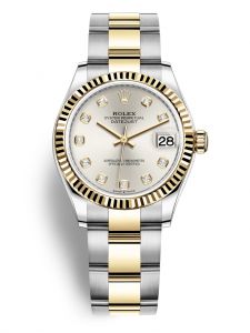 Đồng hồ Rolex Datejust M278273-0019 278273-0019 Oystersteel và vàng vàng, mặt số bạc kim cương