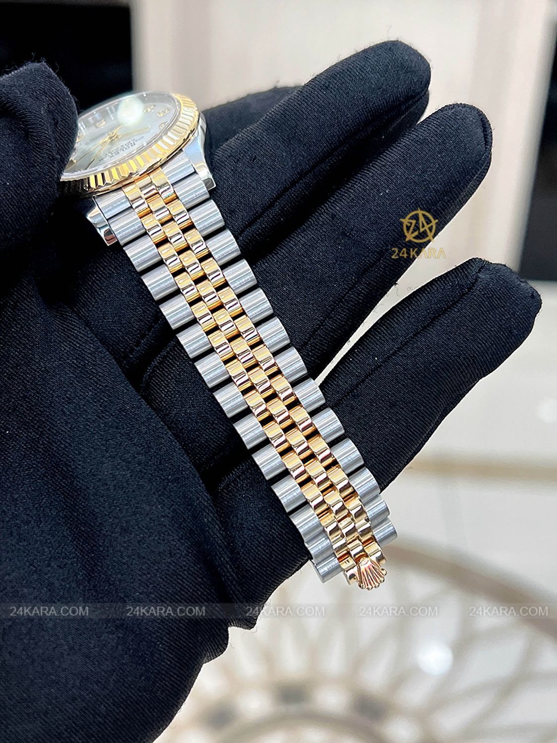 Đồng hồ Rolex Datejust 31 M278273-0028 278273-0028 Vàng kim 18ct Mặt khảm trai MOP nạm Kim cương - Lướt