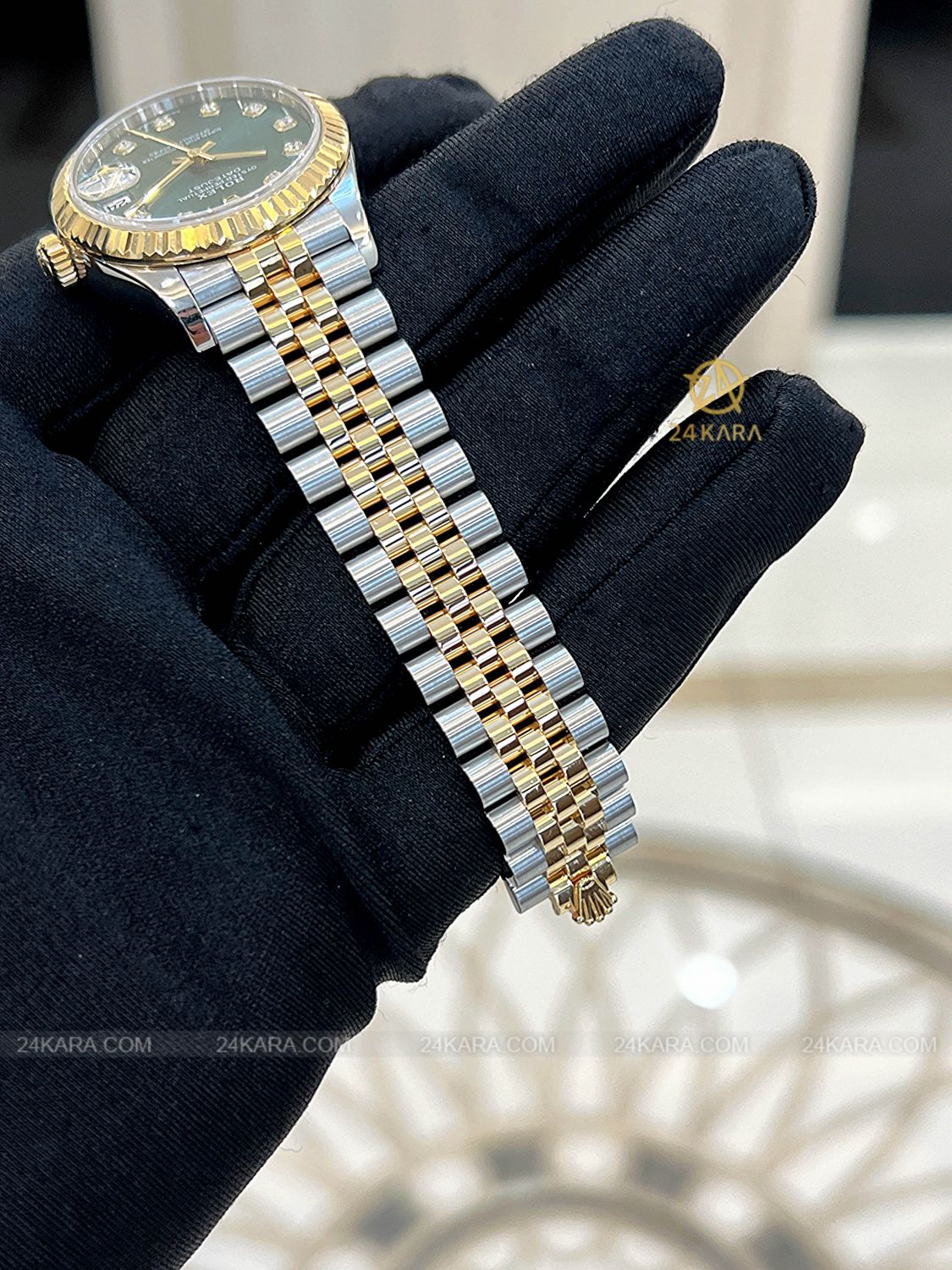 Đồng hồ Rolex Datejust 31 M278273-0030 278273-0030 Vàng Kim 18ct Mặt Xanh Olive Kim cương - Lướt