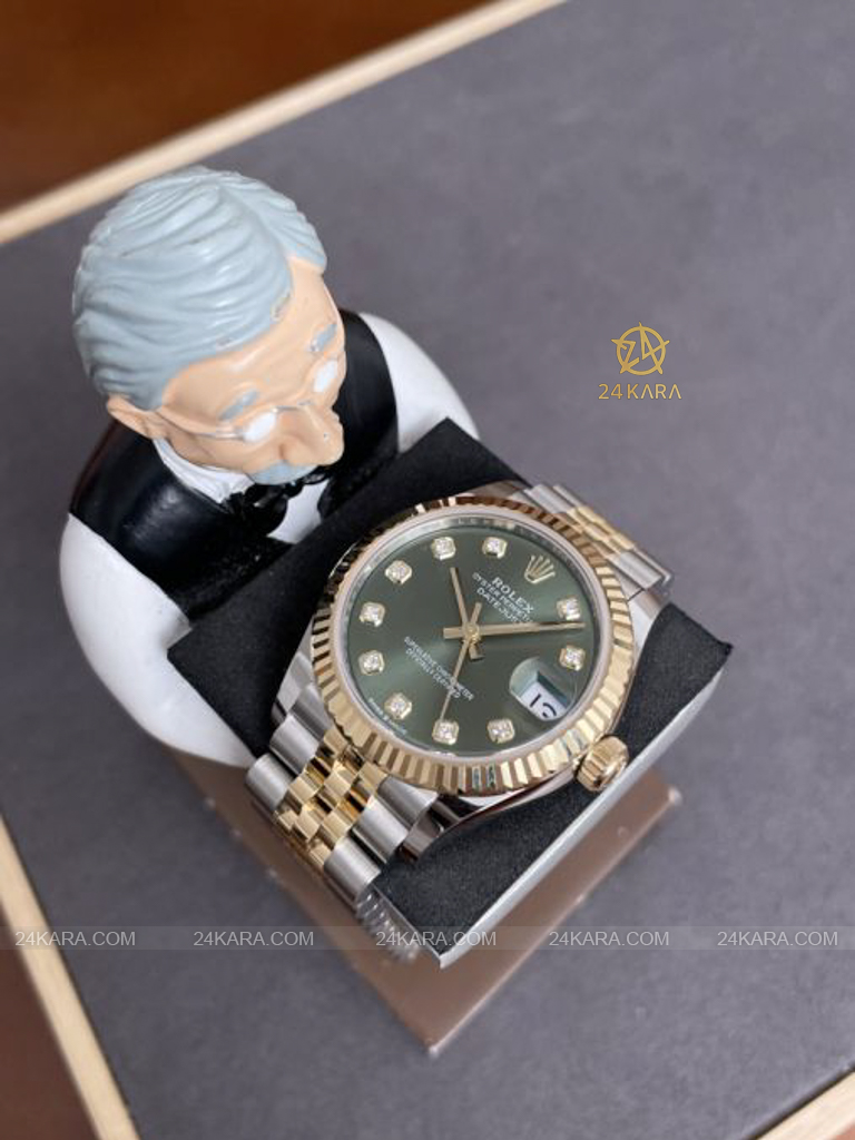 Đồng hồ Rolex Datejust 31 M278273-0030 278273-0030 Vàng Kim 18ct Mặt Xanh Olive Kim cương - Lướt