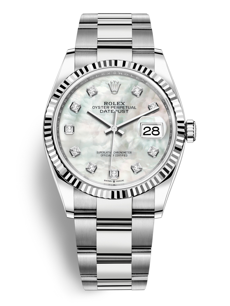 Đồng hồ Rolex Datejust 36 M126234-0020 126234-0020 Thép Oystersteel và Vàng  Trắng 18ct Mặt khảm trai trắng