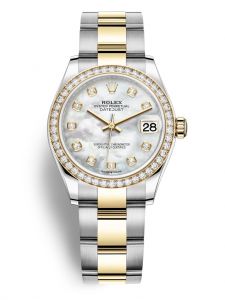 Đồng hồ Rolex Datejust 31 M278383RBR-0027 278383RBR-0027 Oystersteel vàng vàng và kim cương