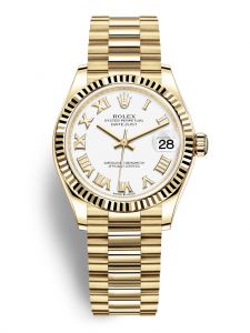 Đồng hồ Rolex Datejust M278278-0020 278278-0020 vàng vàng mặt số trắng