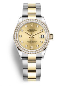 Đồng hồ Rolex Datejust 31 M278383RBR-0025 278383RBR-0025 Oystersteel vàng vàng và kim cương