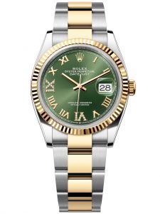 Đồng hồ Rolex Datejust M126233-0026 126233-0026 Oystersteel và vàng vàng, mặt số xanh olive kim cương