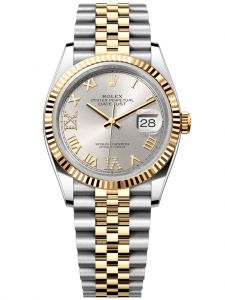 Đồng hồ Rolex Datejust M126233-0031 126233-0031 Oystersteel và vàng vàng mặt số bạc kim cương