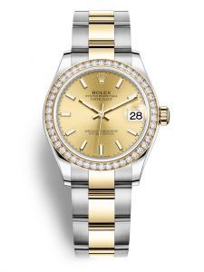 Đồng hồ Rolex Datejust 31 M278383RBR-0013 278383RBR-0013 Oystersteel vàng vàng và kim cương