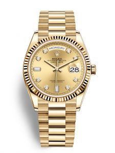 Đồng hồ Rolex Day-Date 36 M128238-0008 128238-0008 Vàng Kim 18ct Mặt champagne