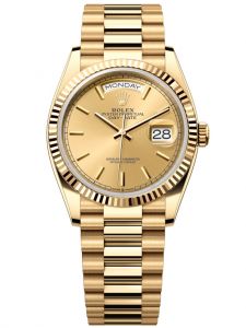 Đồng hồ Rolex Day-Date M128238-0045 128238-0045 vàng vàng mặt số champagne