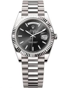 Đồng hồ Rolex Day-Date M228239-0004 228239-0004 vàng trắng mặt số đen sáng