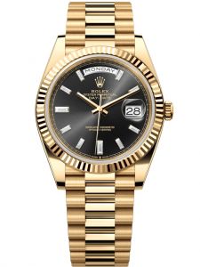 Đồng hồ Rolex Day-Date M228238-0004 228238-0004 vàng vàng, mặt số đen sáng kim cương